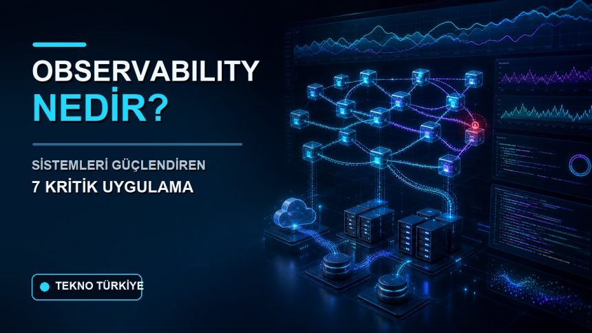 Observability nedir ve sistemleri güçlendiren 7 kritik uygulama