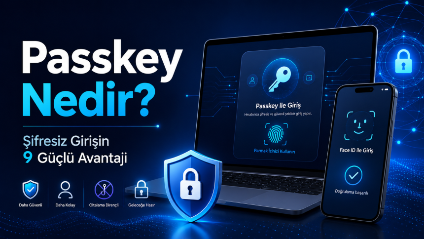 Passkey Nedir? Şifresiz Giriş Teknolojisi